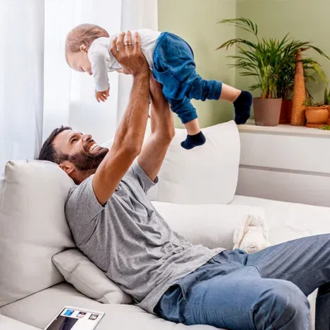david sklar debt relief father with baby family debt